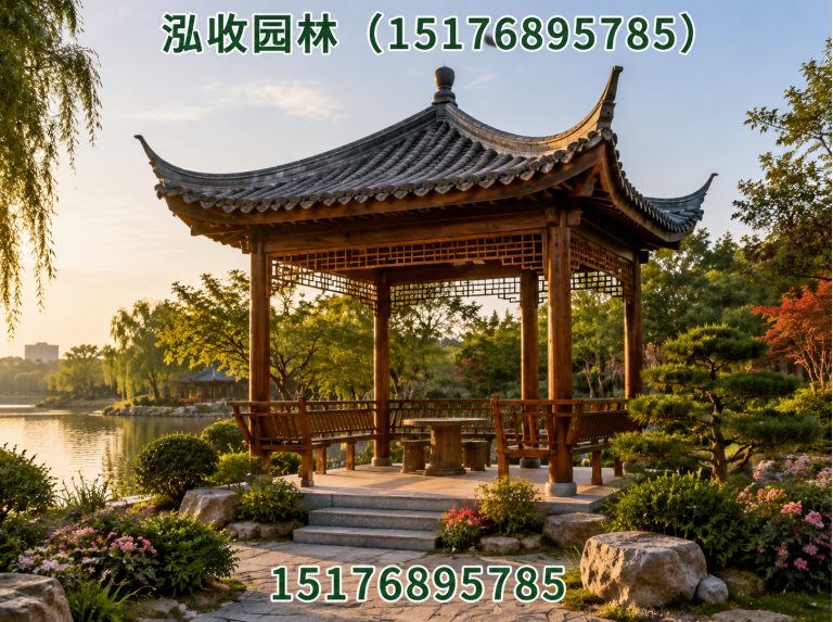 银川防腐木凉亭展示图